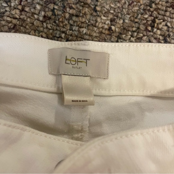 Loft curvy skinny jeans white size 4 - Picture 2 of 4